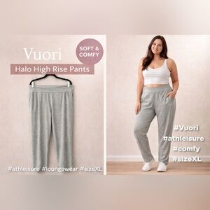 Vuori Halo High Rise Joggers XL Gray Soft Lounge Athleisure Pants Women